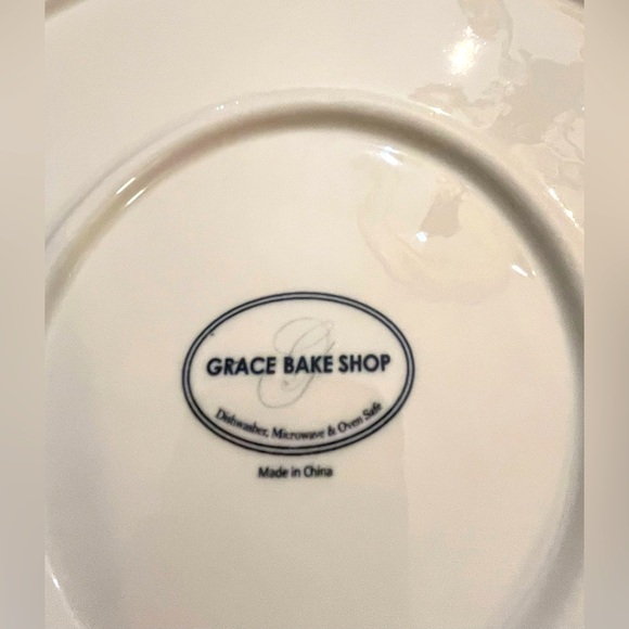 Grace Bake Shop Reindeer & Pine Tree Snowflake Scene Baking Dish Pie/Quiche NEW - Picture 9 of 9